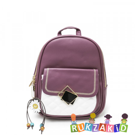 Мини рюкзак OrsOro ORW-0207 Бледно - пурпурный
