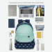 Рюкзак школьный Grizzly RG-360-5 Синий - мятный