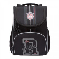 Ранец школьный с мешком для обуви Grizzly RAm-085-1 Черный