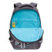 Рюкзак школьный Grizzly RU-230-1 Серый - голубой