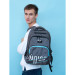 Рюкзак школьный Grizzly RU-230-1 Серый - голубой