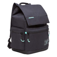 Рюкзак для подростка мужской Grizzly RQL-216-1 Черный - небесный