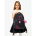 Рюкзак школьный Grizzly RG-360-8 Черный - фуксия