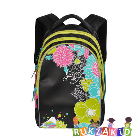 Рюкзак школьный Grizzly RG-657-2 Черный