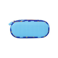 Пенал школьный пиксельный Upixel Super class pencil case WY-B012 Динозаврики Синий