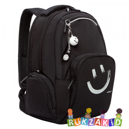 Рюкзак молодежный Grizzly RU-233-1 Черный - белый