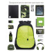 Рюкзак молодежный Grizzly RU-236-1 Черный - зеленый