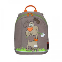 Рюкзак детский с песиком Grizzly RK-995-1 Бежевый