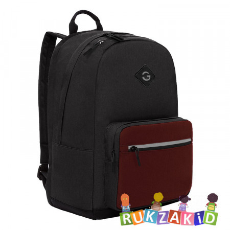 Рюкзак молодежный Grizzly RQL-218-2 Черный - красный