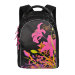 Рюкзак школьный с цветами Grizzly RG-657-1 Черный