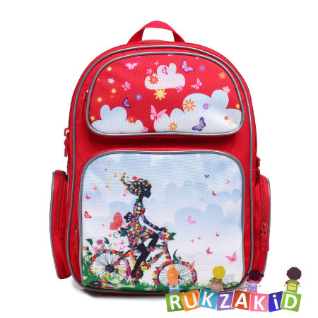 Рюкзак для школьника 4ALL SCHOOL RU 76-02 Велосипедистка