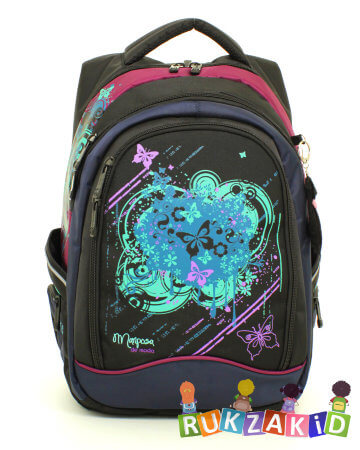 Школьный рюкзак для подростка с бабочками 11-202-12 Mariposa de mode