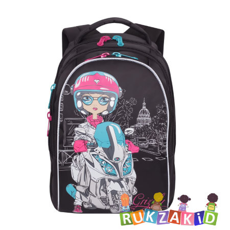Рюкзак школьный Grizzly RG-768-3 Черный
