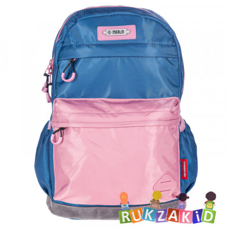 Рюкзак для девушки Merlin MR20-147-8 Синий - розовый