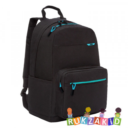 Рюкзак молодежный Grizzly RQL-118-3 Черный - бирюза