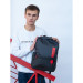 Рюкзак молодежный Grizzly RQL-214-1 Черный - красный