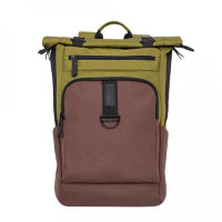 Мужской рюкзак торба Grizzly RQ-909-1 Оливковый - коричневый