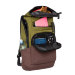 Мужской рюкзак торба Grizzly RQ-909-1 Оливковый - коричневый