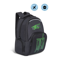 Рюкзак молодежный Grizzly RU-233-4 Черный - зеленый