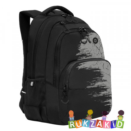 Рюкзак школьный Grizzly RU-230-3 Черный - серый