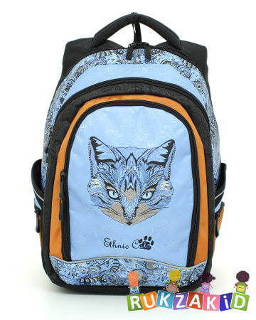 Школьный рюкзак для подростка с кошкой Ethnic cats