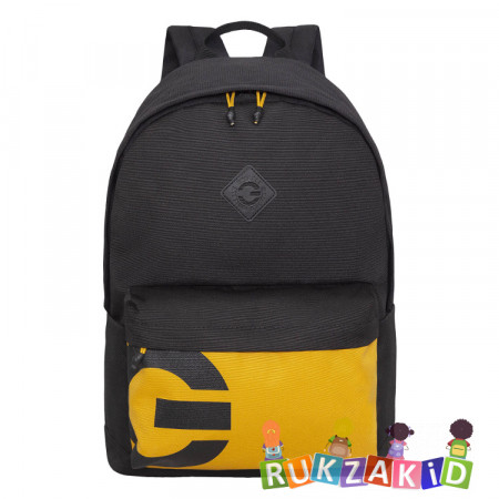 Рюкзак молодежный Grizzly RQL-317-3 Черный - желтый