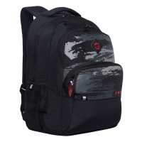Рюкзак школьный Grizzly RU-230-7 Черный - серый