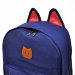 Рюкзак с кошками и ушками темно-синий
