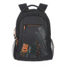Рюкзак Grizzly RU-518-4 One Way черный - оранжевый