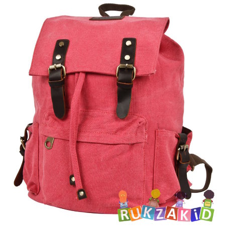 Рюкзак с клапаном Polar П3062  Красно-розовый