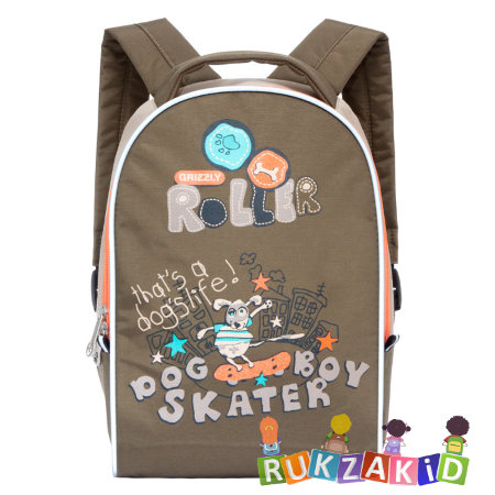 Рюкзак детский Grizzly RS-734-8 Roller Бежевый