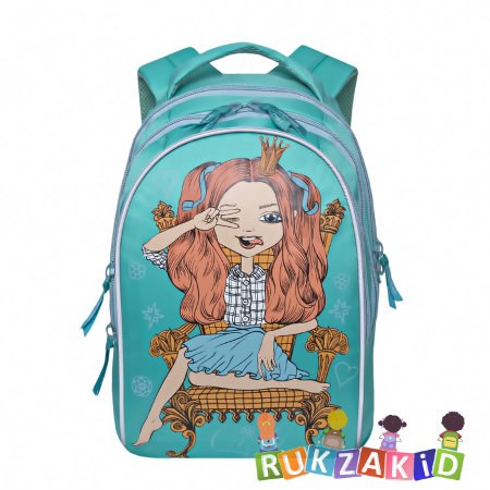 Рюкзак школьный Grizzly RG-768-2 Бирюза
