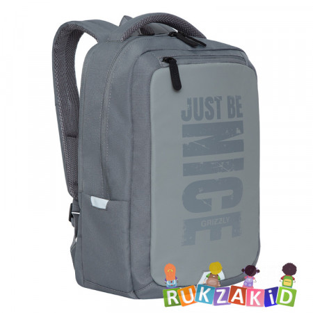 Рюкзак молодежный Grizzly RU-134-2 Серый