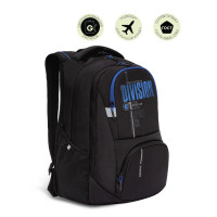 Рюкзак молодежный Grizzly RU-237-1 Черный - синий