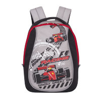 Рюкзак детский для мальчика Grizzly RS-734-7 Racing Черный - красный
