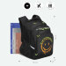 Рюкзак школьный Grizzly RB-350-2 Черный - оранжевый