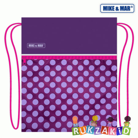 Мешок для сменки MikeMar MB081 Горошек Фиолетовый