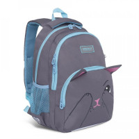 Рюкзак школьный для девочек Grizzly RG-966-21 Серый