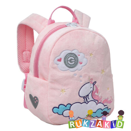 Рюкзак плюшевый Grizzly RK-379-1 Розовый