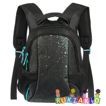 Детский рюкзак дошкольный Grizzly RS-430-3 черный - бирюза