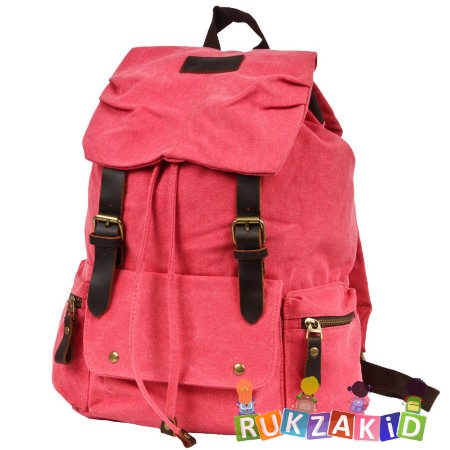 Рюкзак с клапаном Polar П1160 Красно-розовый