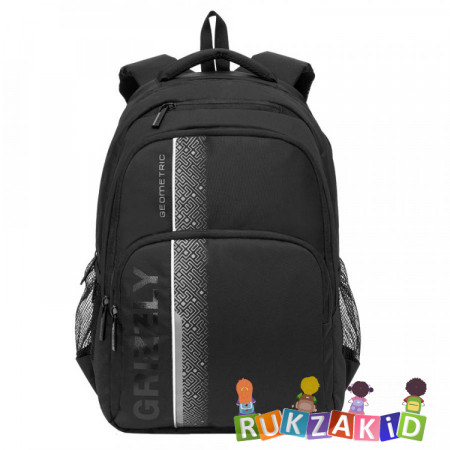 Рюкзак городской Grizzly RU-934-5 Черный - серый