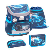 Школьный ранец с наполнением Belmil MINI-FIT RACE BLUE