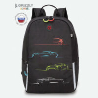 Рюкзак школьный Grizzly RB-351-3 Черный - красный