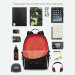 Рюкзак школьный Grizzly RB-351-3 Черный - красный