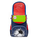 Ранец школьный с мешком для обуви Grizzly RAm-185-1 Football Cиний - красный