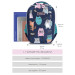 Школьный рюкзак для девочек Grizzly RG-969-21 Темно - синий