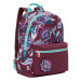 Рюкзак молодежный Grizzly RXL-123-4 Цветы Фиолетовый