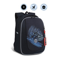 Ранец рюкзак школьный Grizzly RAf-293-7 Авто Черный