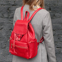 Рюкзак с клапаном Kawaii красный